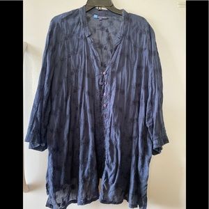 100% Cotton, Sheer, lightweight, 5x fits 4x